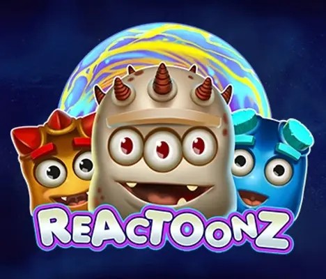 Reactoonz slot logo by Play’n GO at Betnation